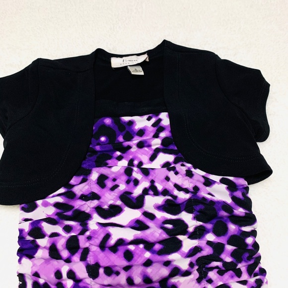Purple Cheetah Print BWear Dress - Picture 3 of 5